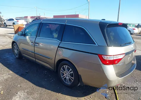 2011 Honda Odyssey Ex-L из США, поврежденный, VIN 5FNRL5H68BB100744